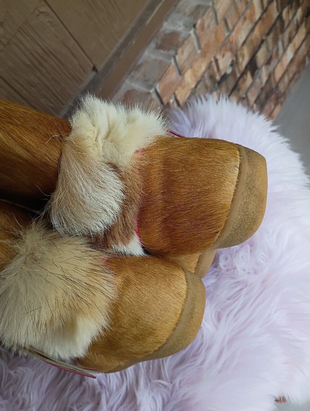 Tecnica Southwestern Apres Ski Goat Hair Fur Winter Snow Boots Made in Italy 42 - Picture 9 of 16